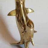 Vintage solid brass dolphins