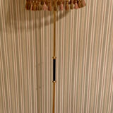 Tripod floor lamp brass