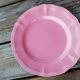 Saline pink dessert plates