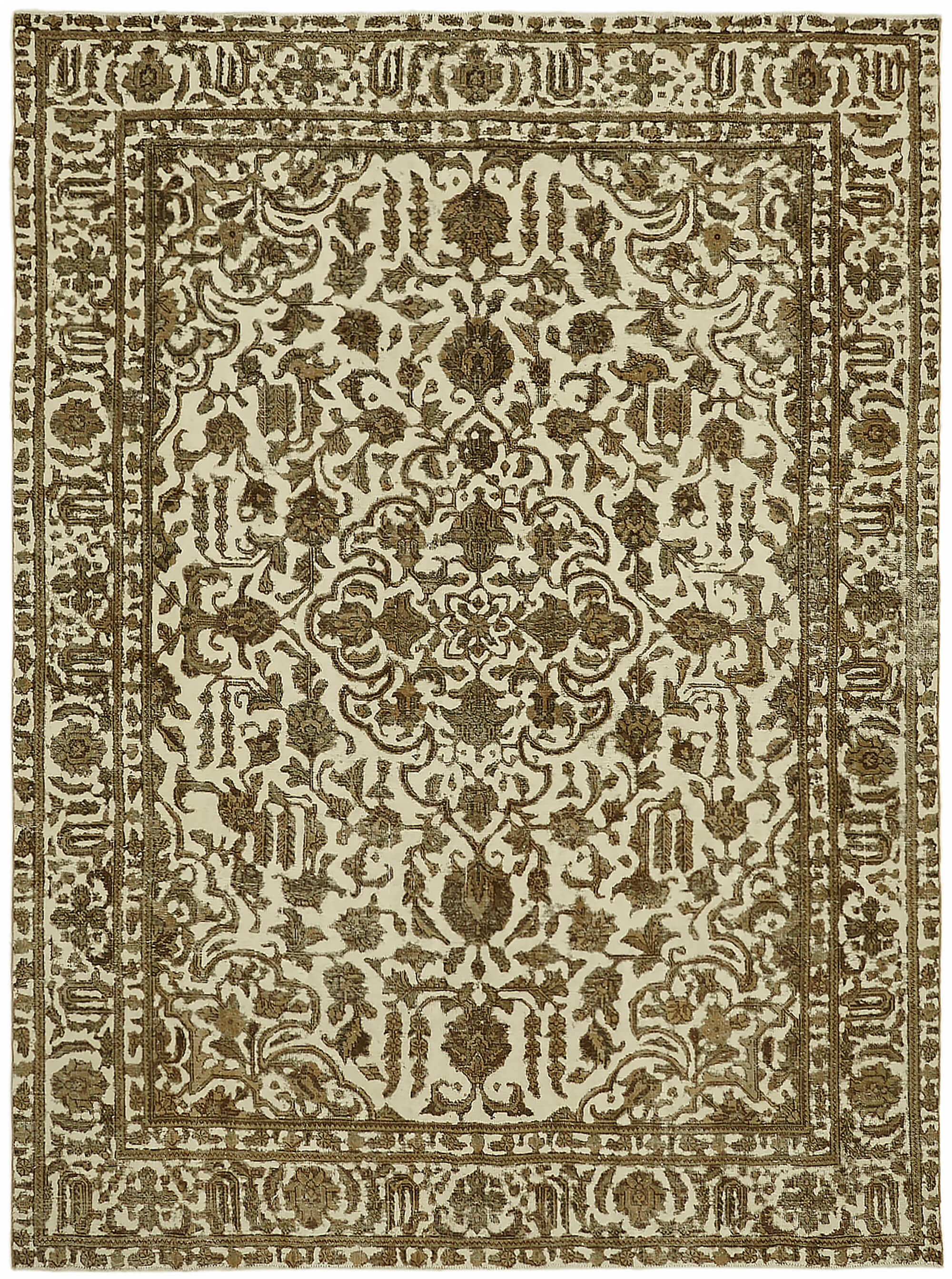 1970s 250 cm x 330 cm beige wool carpet