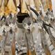 Italian Crystal Basket Chandelier 1960’s
