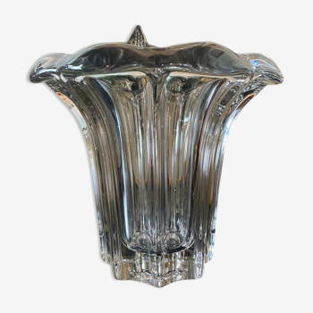 Vase en cristal "fleur" ancien