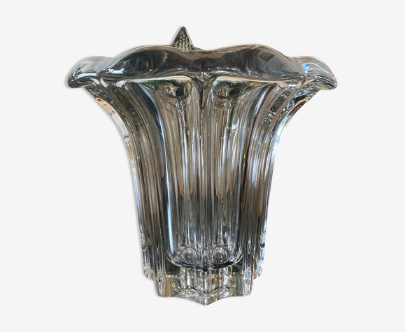 Vase en cristal "fleur" ancien
