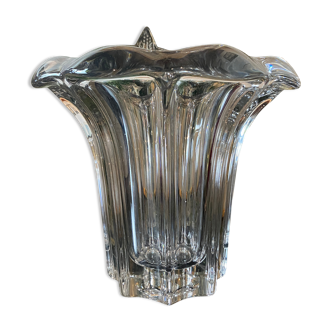 Vase en cristal "fleur" ancien