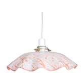 Red marbled pendant lamp