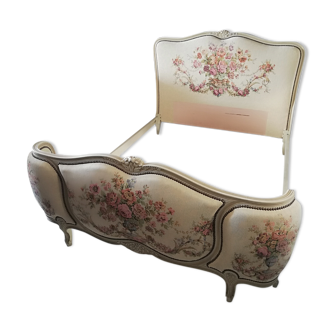 Louis XV style half-basket bed