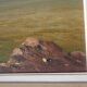 Ancient painting, Mediterranean landscape signed