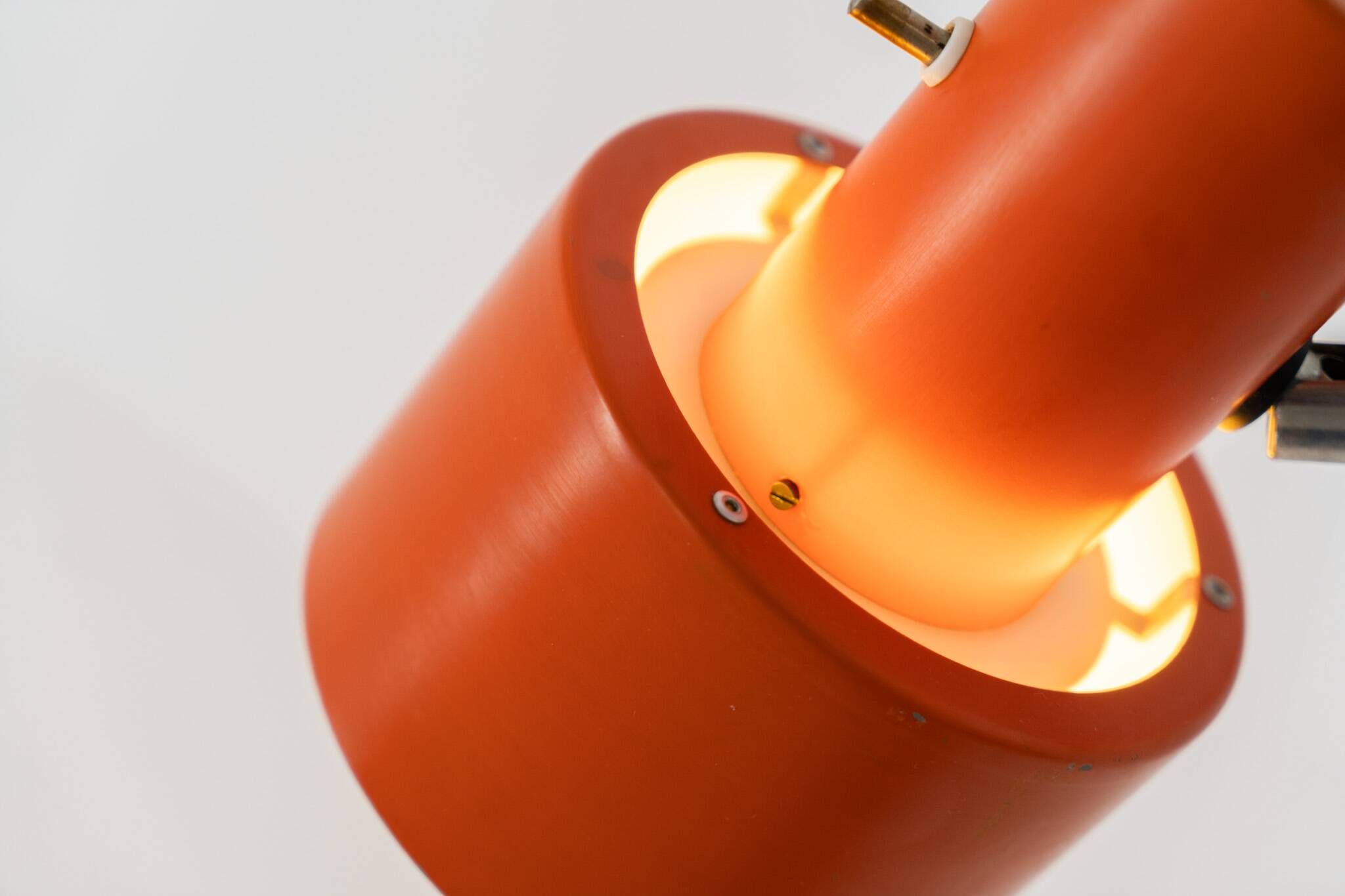Orange "Skala" wall lamp by Jo Hammerborg