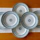 6 antique flat plates in earthenware from Saint-Amand (Nord)