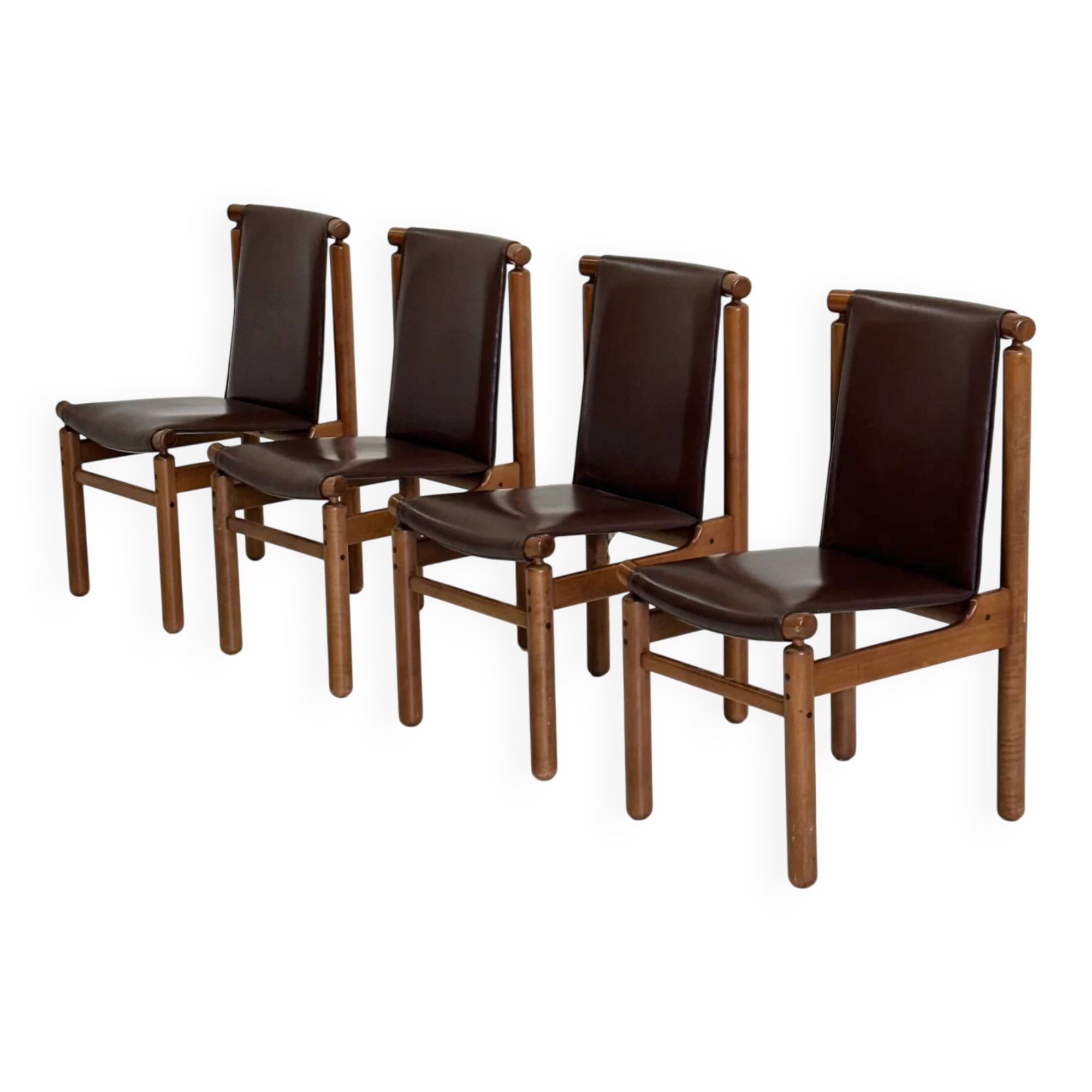 Set of Tapiovaara dining chairs by La Permanente Cantù