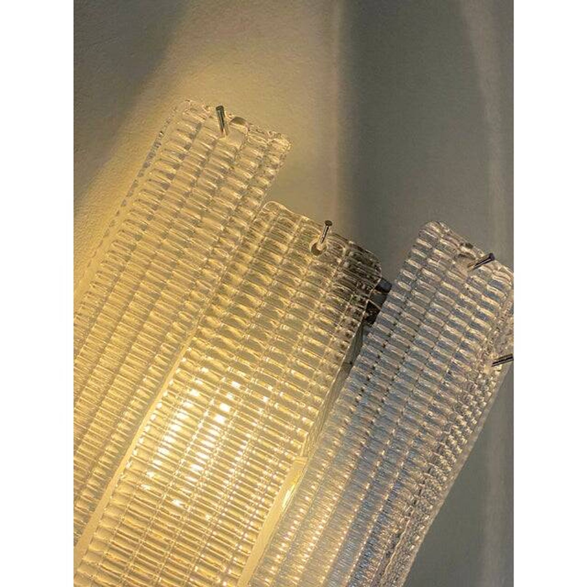 Contemporary Diamond Strips ”Listelli” Murano Glass Wall Sconce