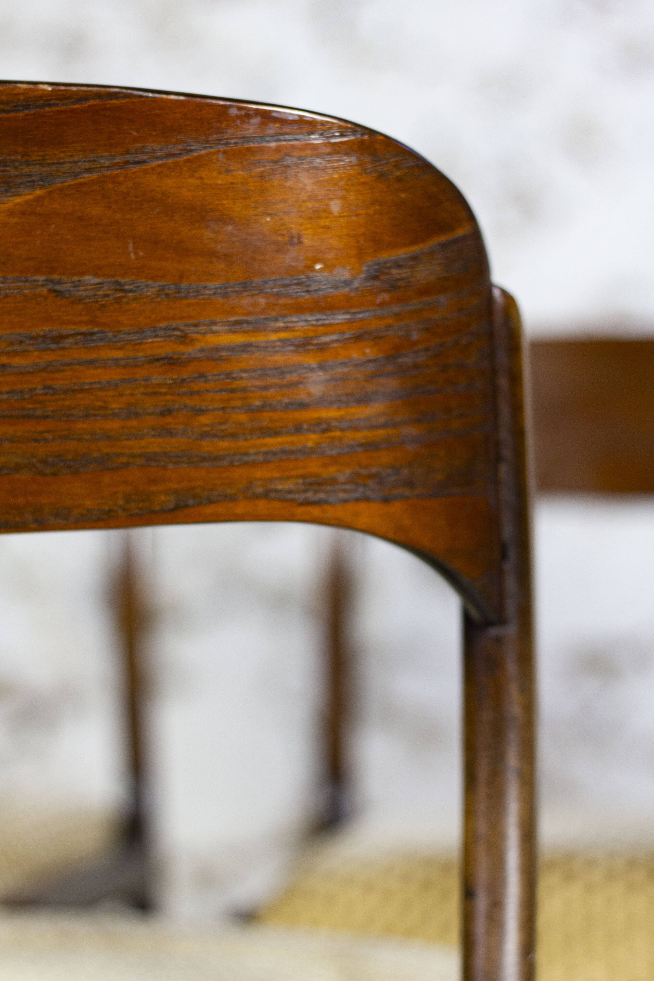 Set of 3 sleigh chairs by Baumann, 1960
