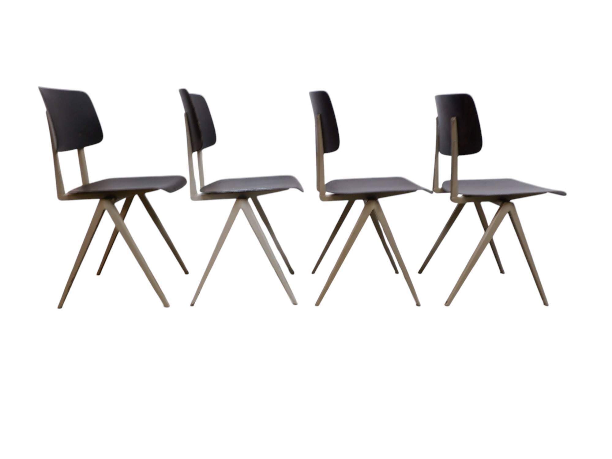 Set of 4 vintage Galvanitas chairs, 1960s