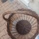 Panier tressé osier et noisetier