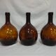 Lot 3 old round bottles