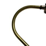 Pair of exterior or interior wall lights in gilded metal, 60s/80s