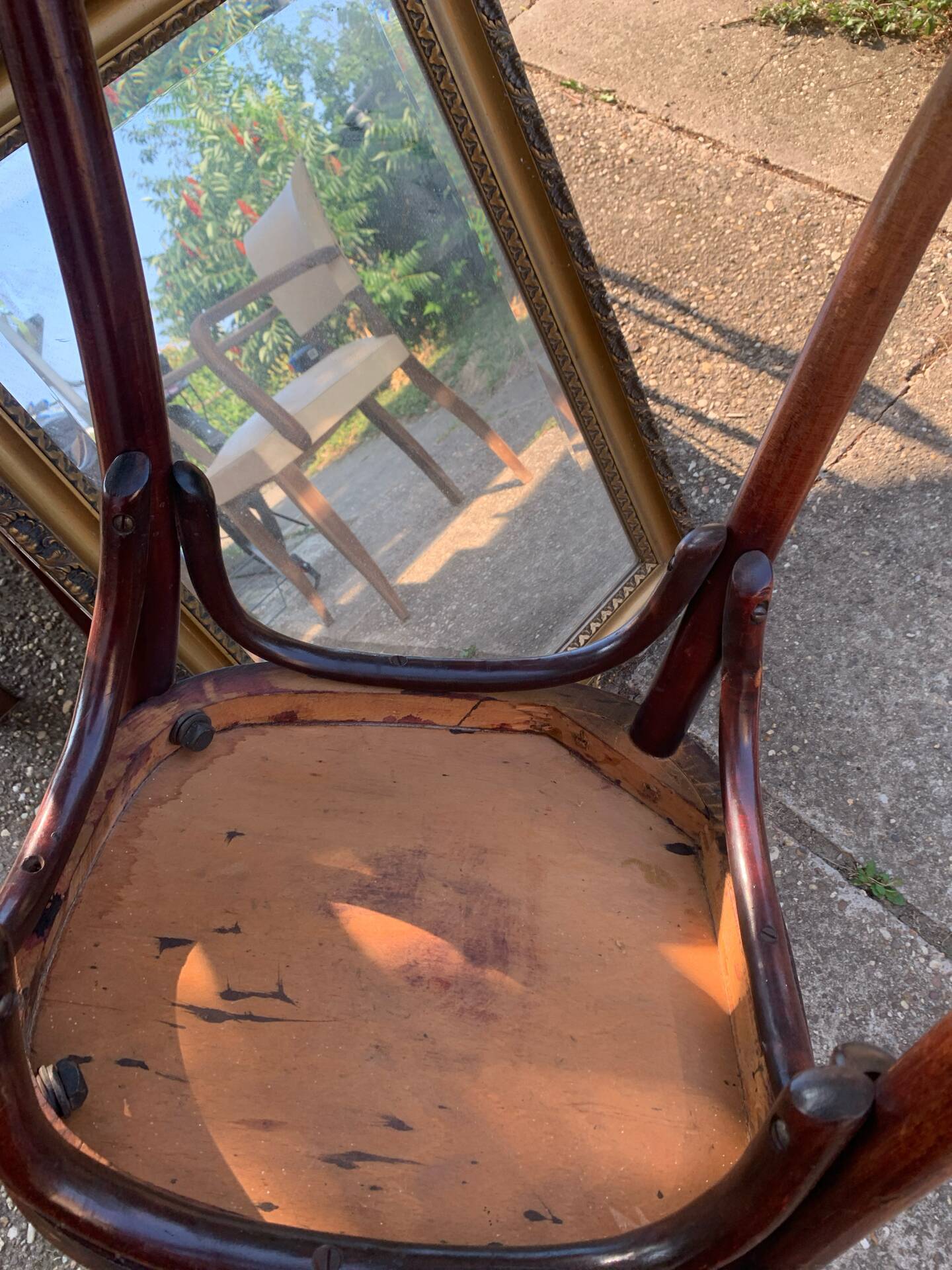 Vintage bentwood bistro chair – Custom seat (Year