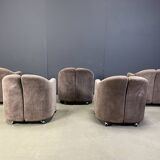 PS142 Easy Chairs by Eugenio Gerli for Tecno, 1970s - set of 5