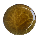Flat plate in enamelled stoneware Vallauris