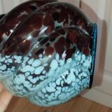 Artistic blown glass vase, speckled decoration, 1960s–70s