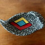 Large vintage Vallauris pocket bowl - Ecume de Mer - free form
