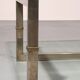 Peter Ghyczy glass coffee table with stainless steel frame Biri T29
