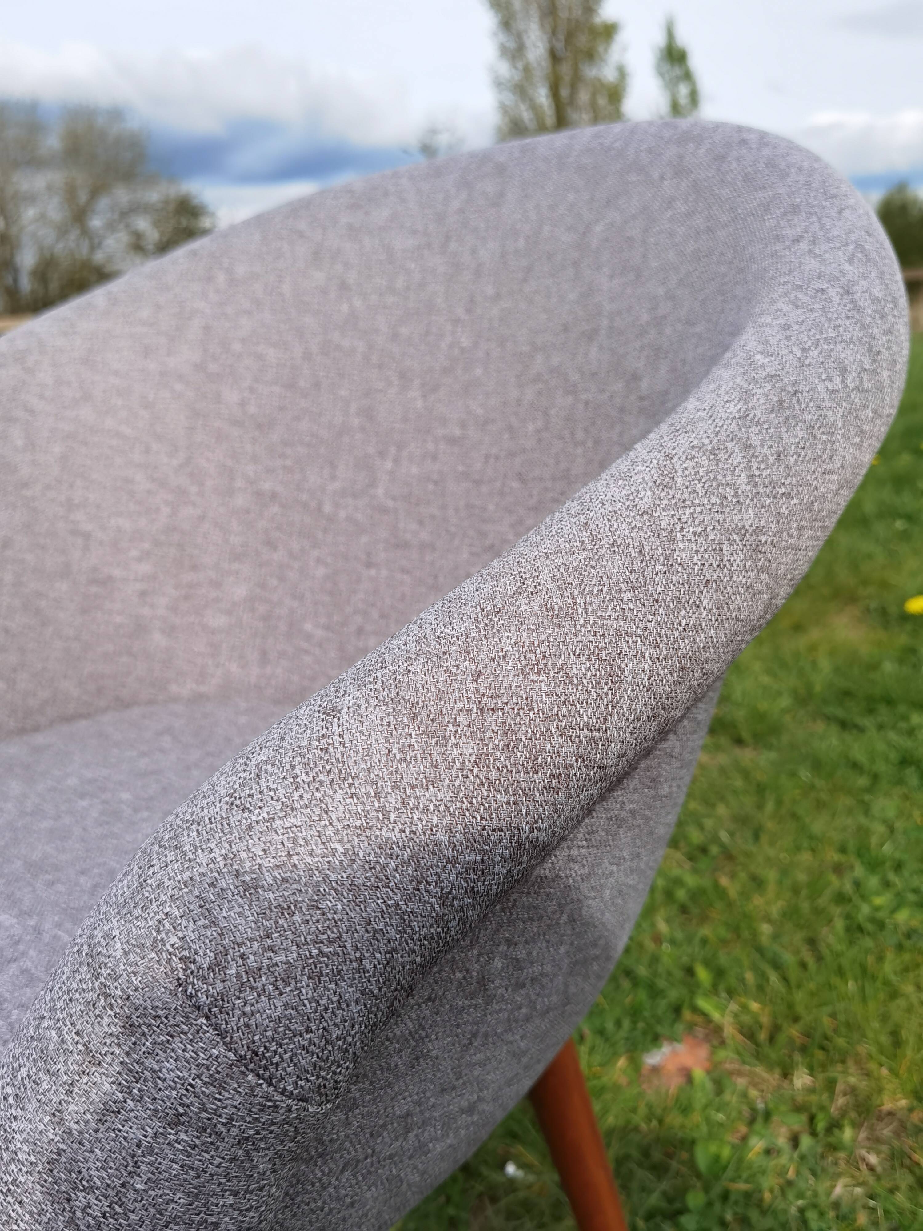 Pair of fiber armchair Miroslav Navratil gray