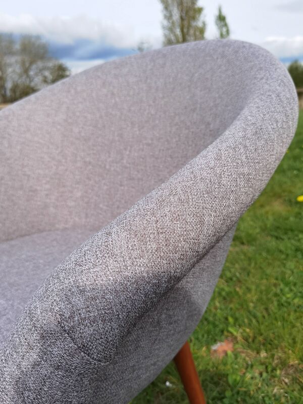 Paire de fauteuil fibre Miroslav Navratil gris