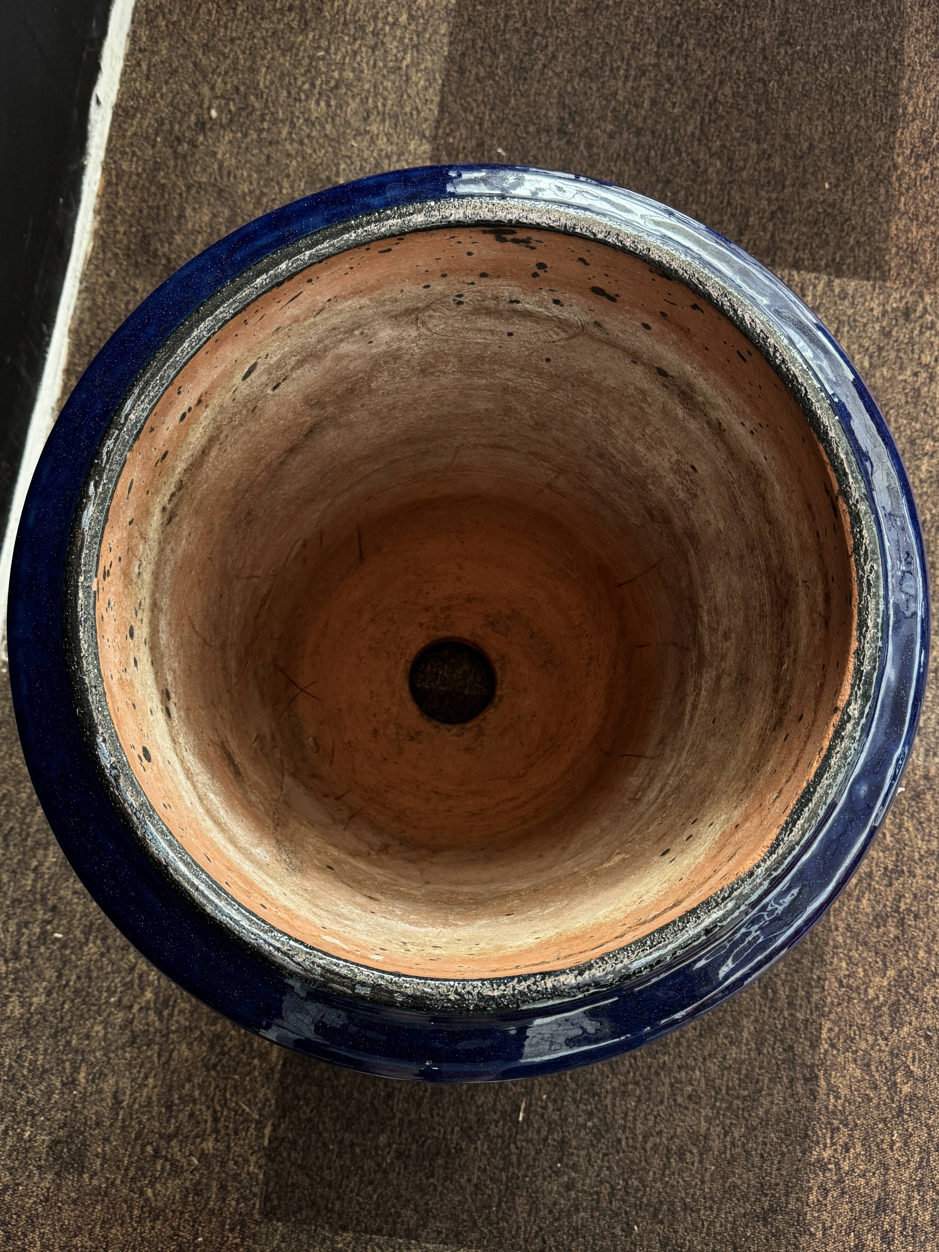 Traditional blue enamelled Anduze vase – Model No. 3 - 3
