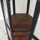 Antique black hexagonal display cabinet – 180 cm