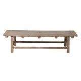 Zhuomian – Table basse avec plateau ancien en orme n°2