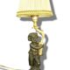 Faun lamp in Clodion style, Louis XVI, early 1900s - gilded and patinated bronze.