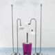 2 Postmodern 1980s Memphis Style Uplighter Floor Lamps, Torchiere, Italy, 1980s