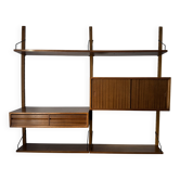 Bibliothèque Étagère scandinave Poul Cadovius  Denmark  années 1960