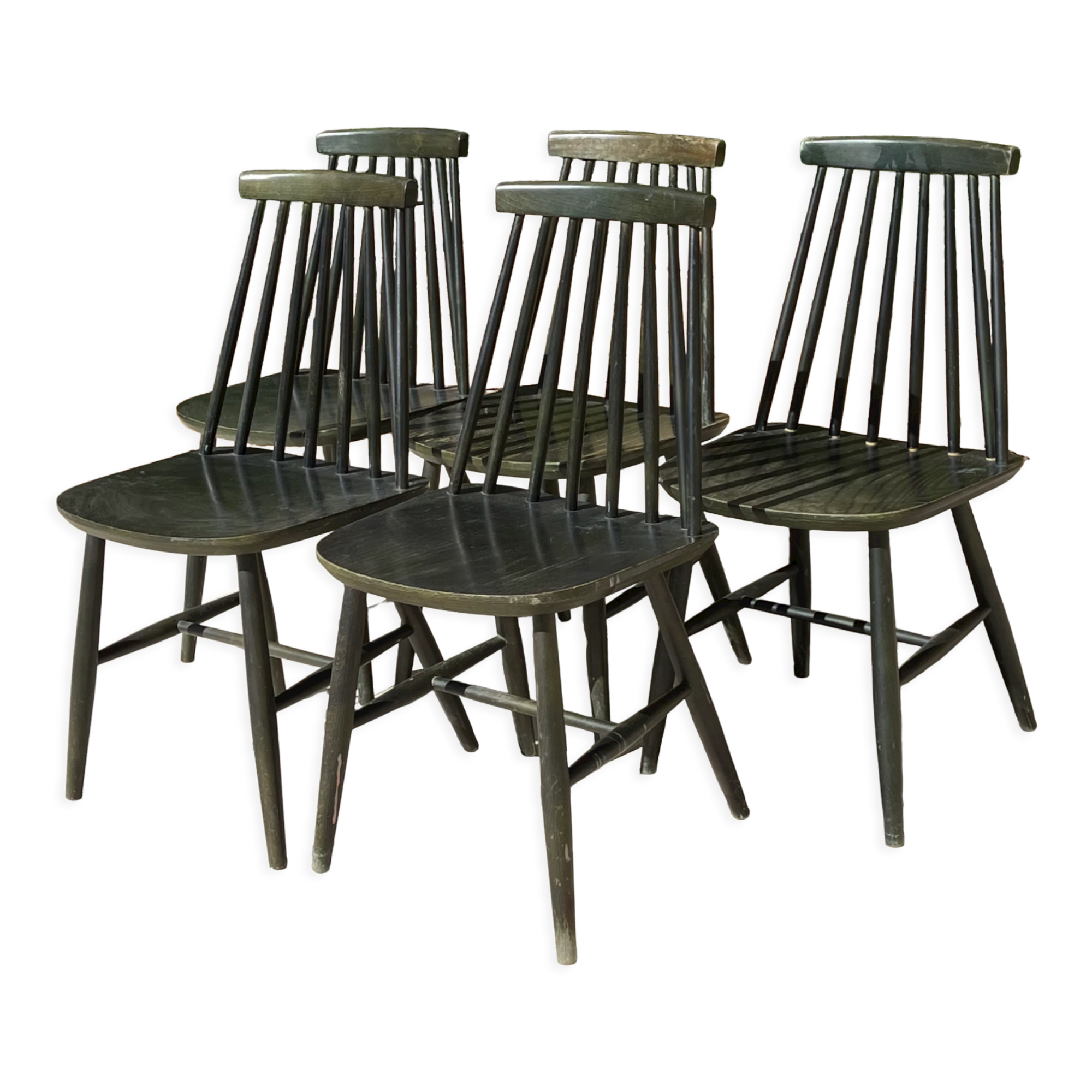 5 Ikea chairs circa 1960, Tellus model