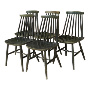 5 Chaises Ikea vers 1960 modèle