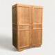 Parisian art deco wardrobe solid raw wood wardrobe