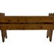 Vintage brutalist planter plant box sixties design wood