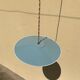 Suspension abat jour vintage bleu et blanc