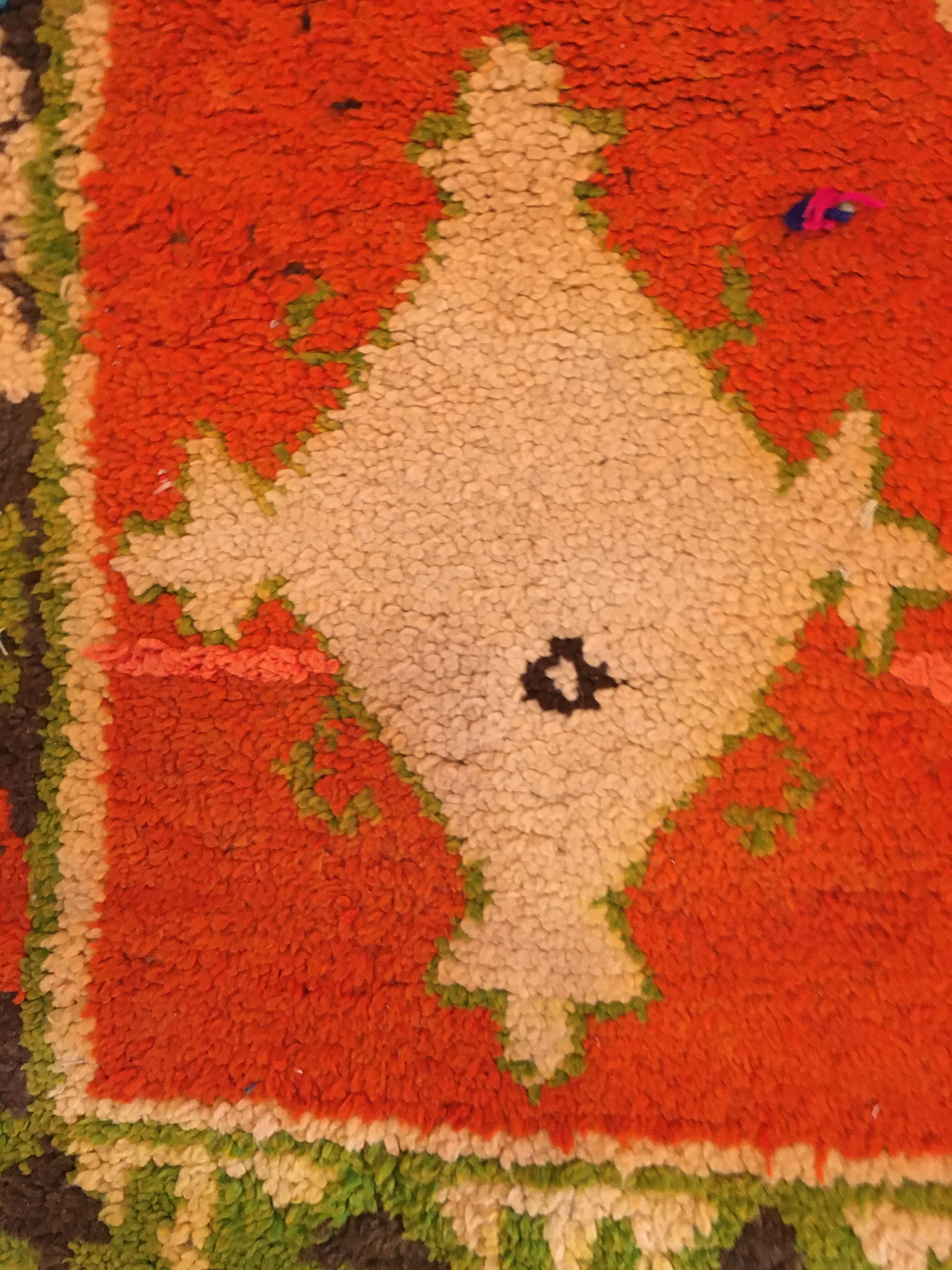 Berber carpet in thick wool 180x120cm