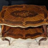 Table à Thé Marquetée Style Louis XV