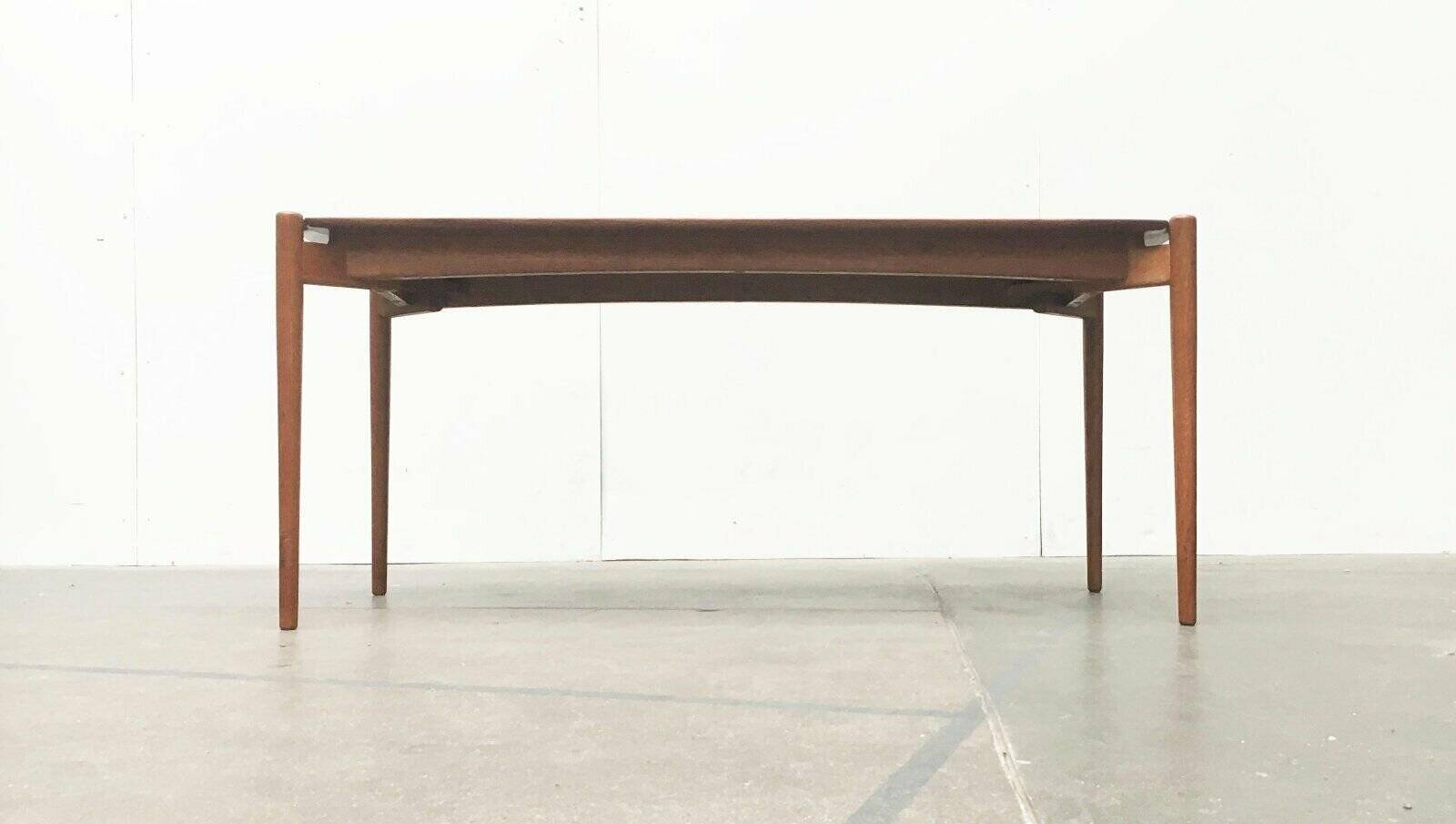 Mid-Century German coffee table series 400 in teak by Hartmut Lohmeyer for Wilkhahn, 1950s.