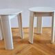 Pair of Midcentury Stools/Side Tables Trio, Olaf Von Bohr, Italy, 1970s