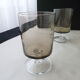 Set of 4 Vintage FootWorms in Luminarc Smoked Glass