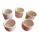 5 FAISELLES WHITE ENAMEL STONEWARE CHEESE MOLDS