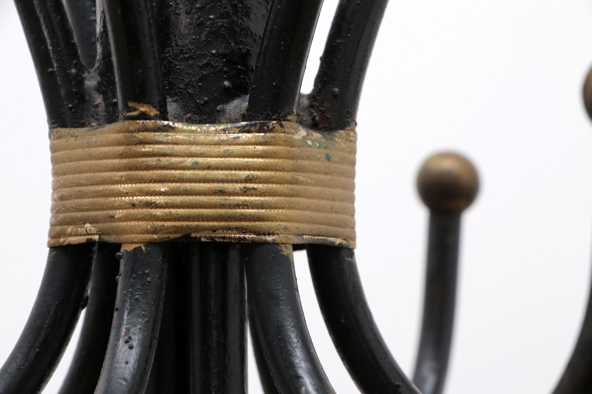French Hand-forged iron coat rack design by Jean Royere, 1960
