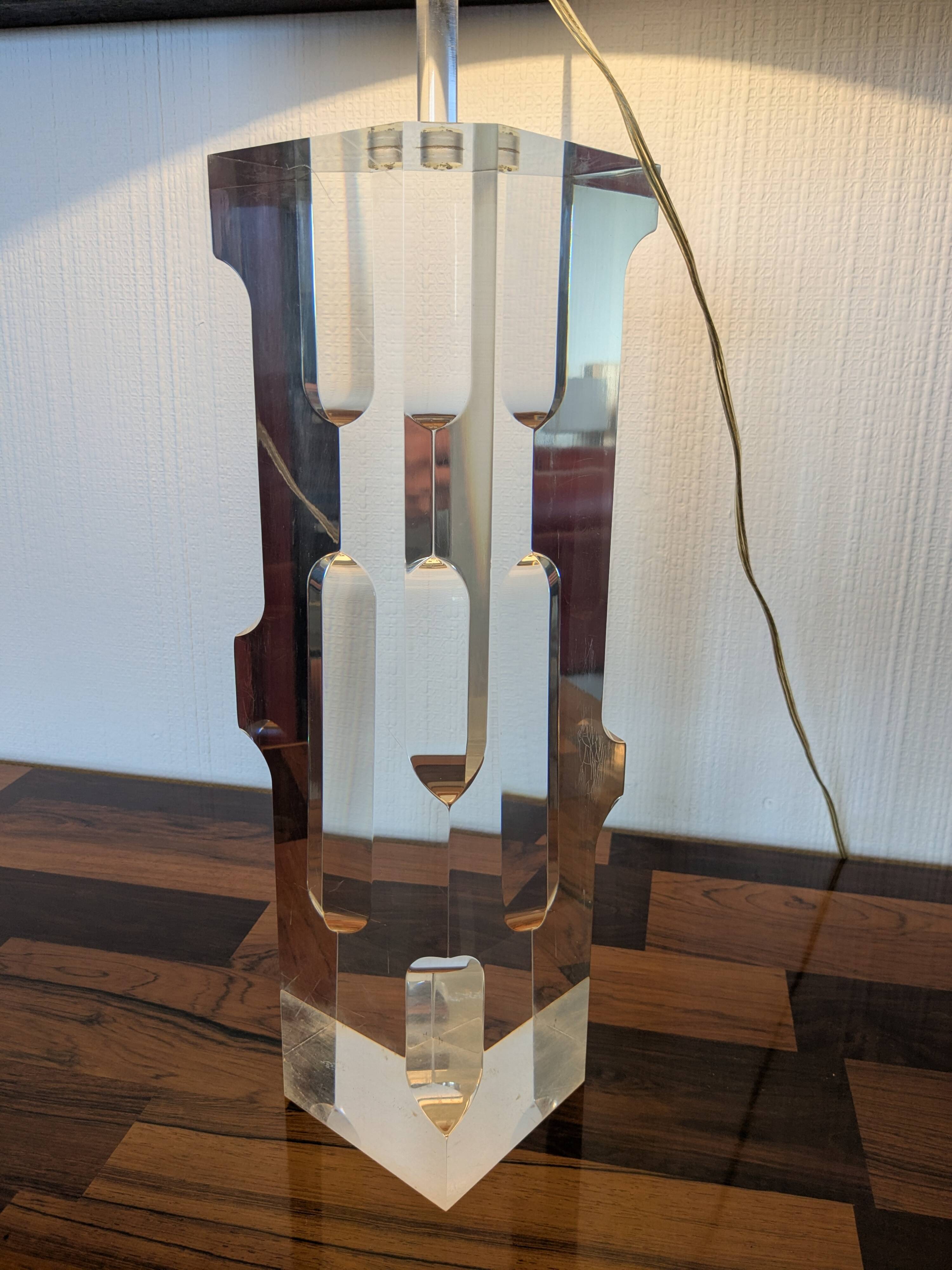 Large sculptural lamp attributed to Alessio Tasca, Italy circa 1970