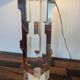Large sculptural lamp attributed to Alessio Tasca, Italy circa 1970