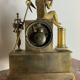 Period clock restoration XIXth in gilded bronze