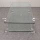 Glass and Lucite coffee table by Karl Springer, USA circa 1980